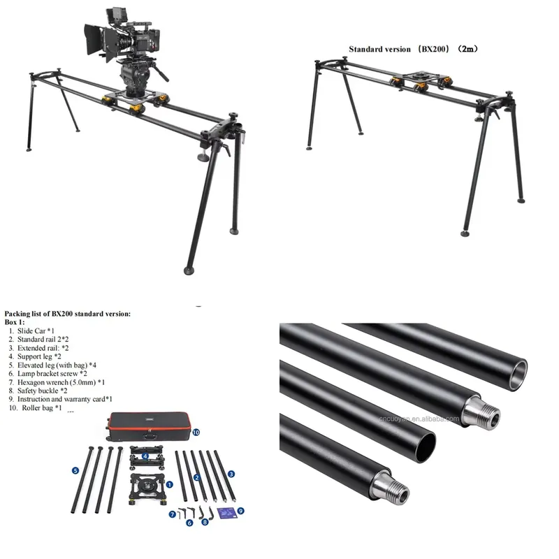 Camera Slider Rail - Przenośny slider do kamery Greenbull BX200