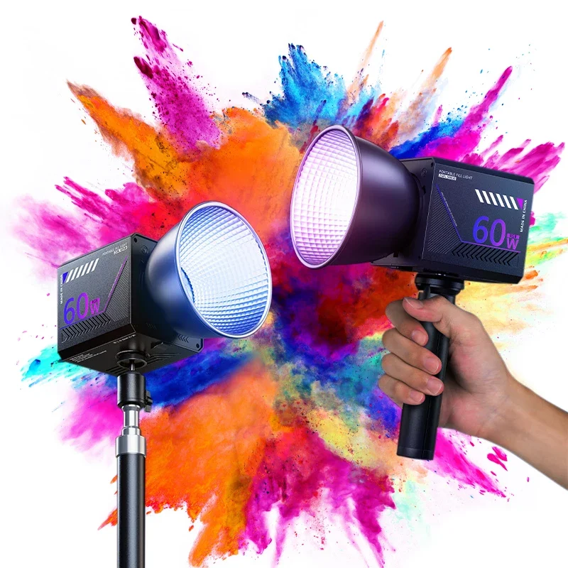 Strobe Light Studio - Lampa wideo RGB Przenośna lampa studyjna