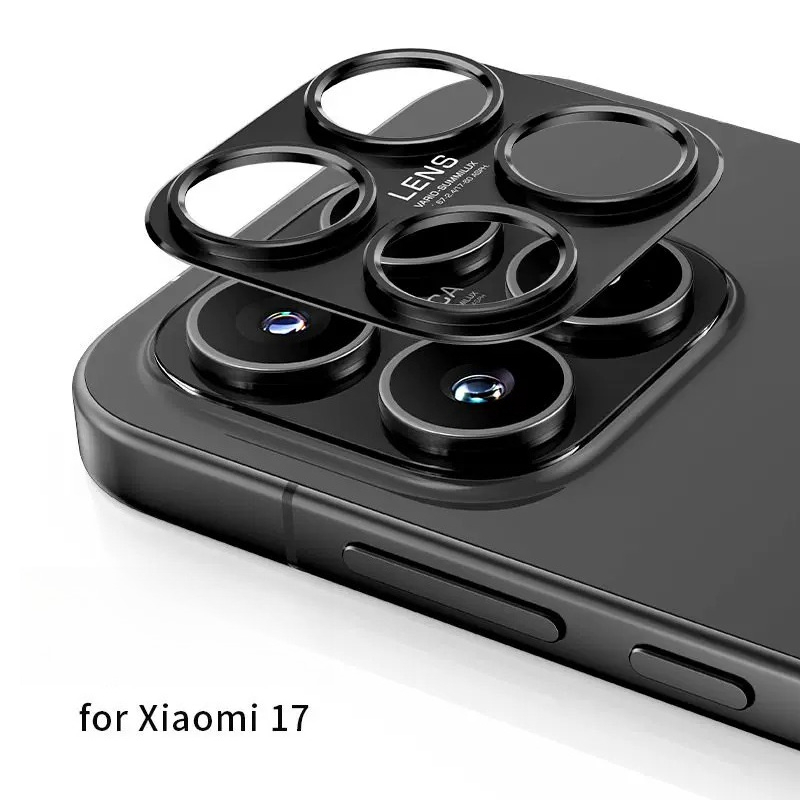 Photography Kit Pro Xiaomi 17 Ultra - Czarna metalowa osłona obiektywu aparatu do