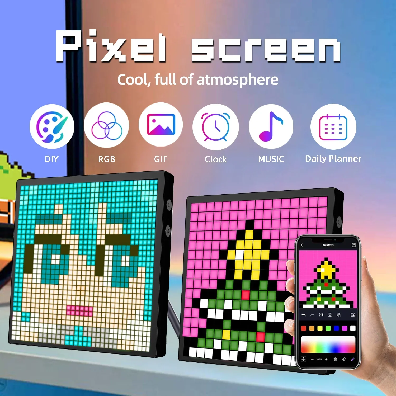 Pixel Art Led Panel - Inteligentny wyświetlacz LED Matrix Pixel RGB