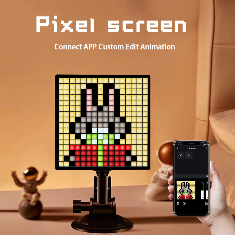Pixel Art Led Panel - Panel wyświetlacza LED RGB z programowalnymi