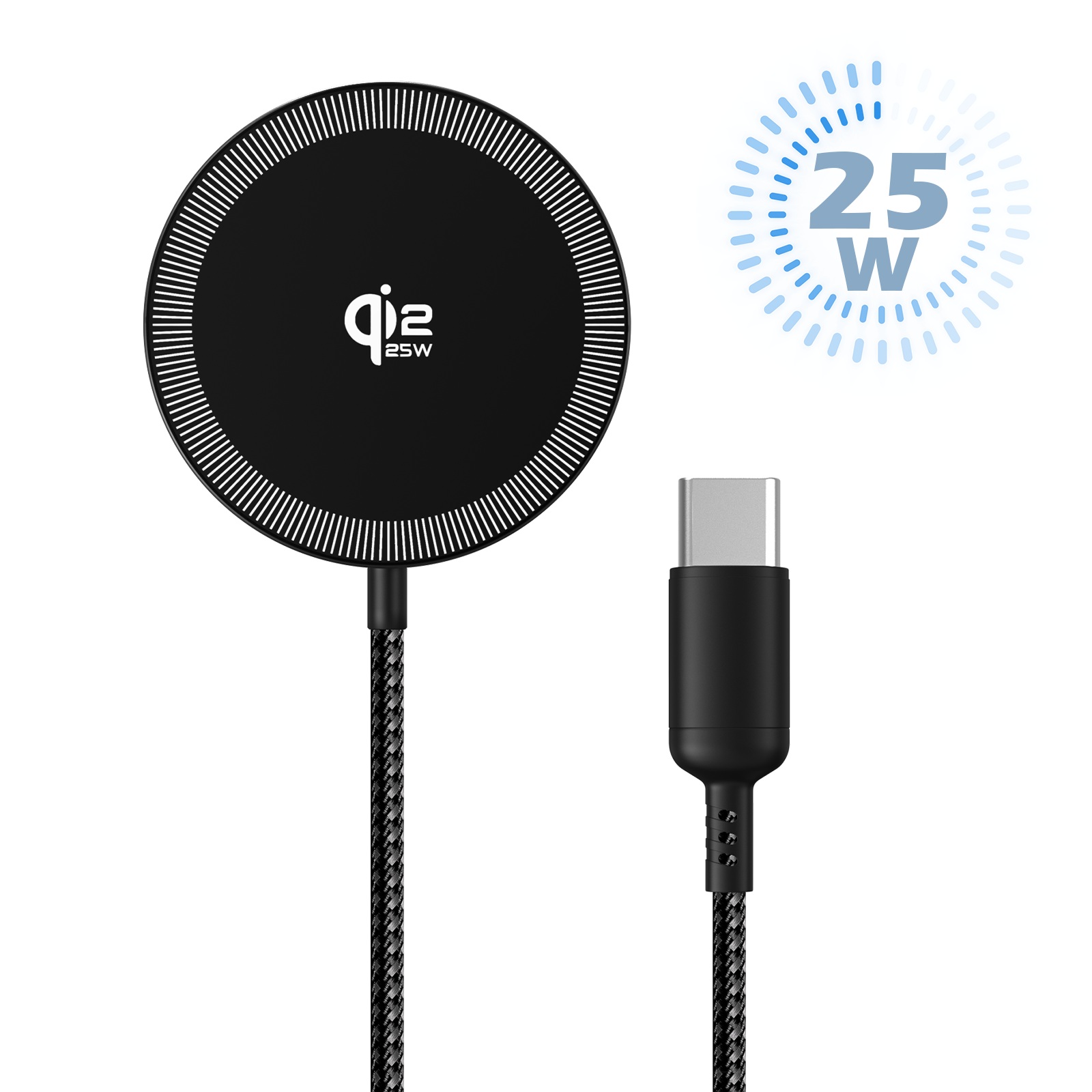 Tethering Cable Usb - Magnetyczna ładowarka bezprzewodowa 25W, uniwersalne szybkie