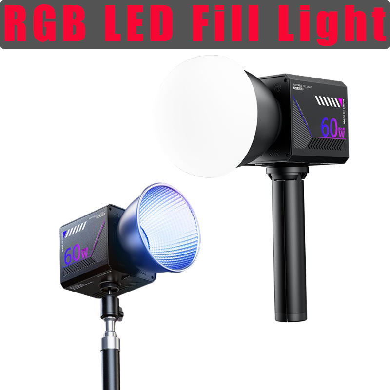Photography Kit Pro - Lampa wideo RGB 60W, przenośna lampa