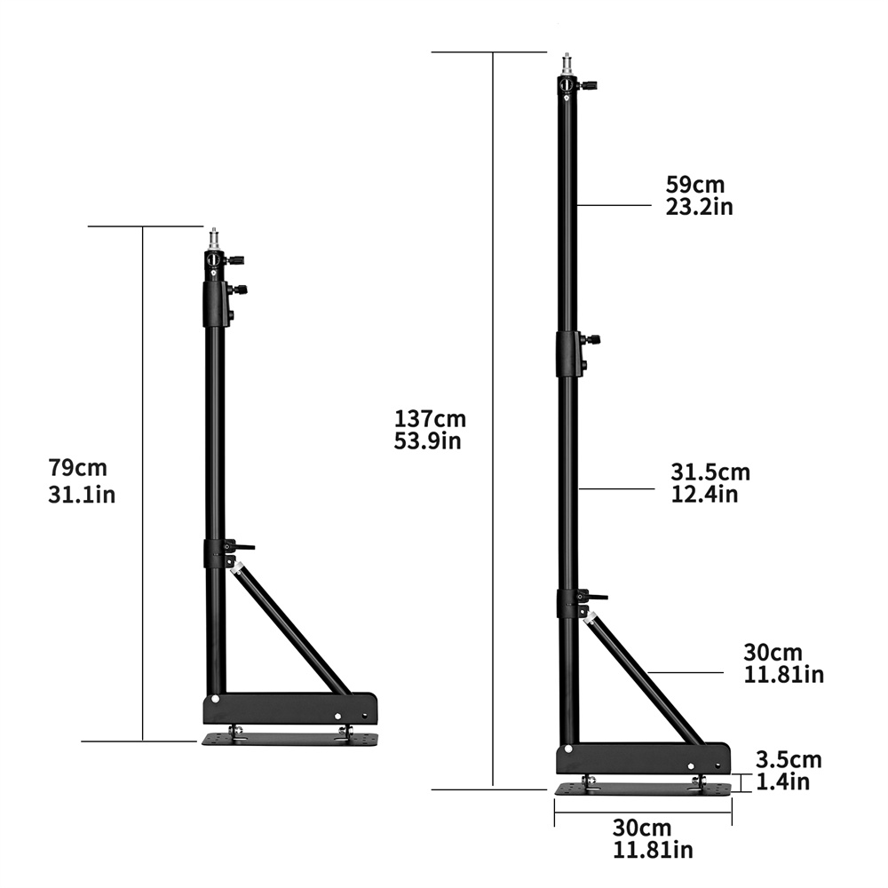 100/135/170 cm Trójkątne ramię – Strobe Light Studio recenzja i cena