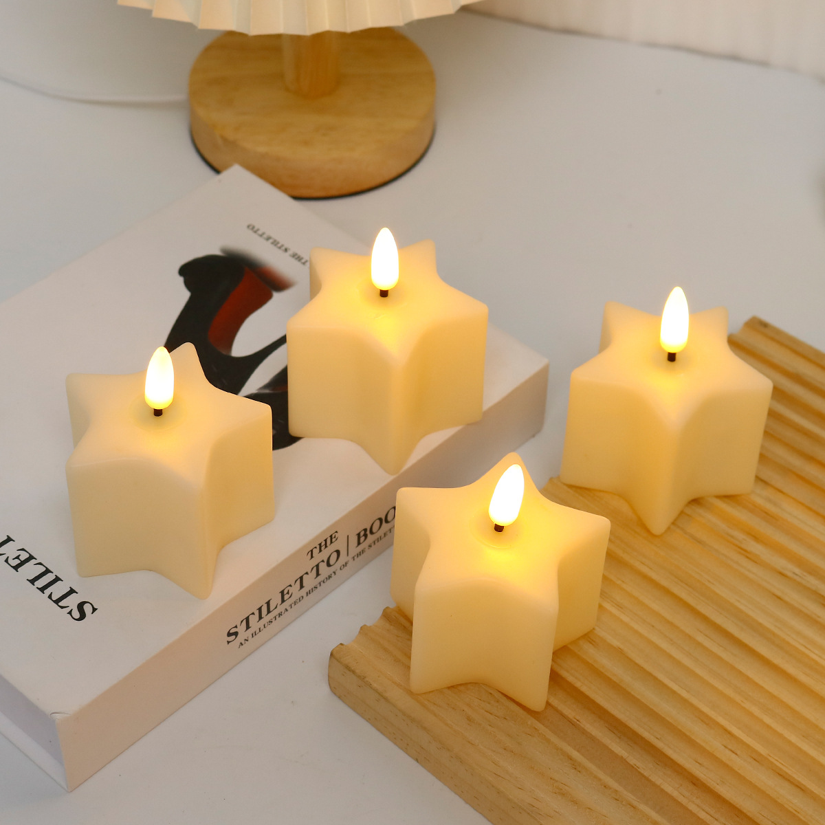 Świeca LED w kształcie kostki  – Photography Wedding recenzja i cena