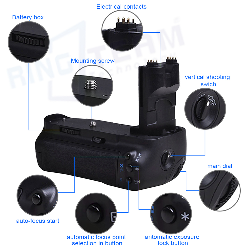 Pionowy uchwyt baterii BG-E7 d – Camera Battery Grip recenzja i cena