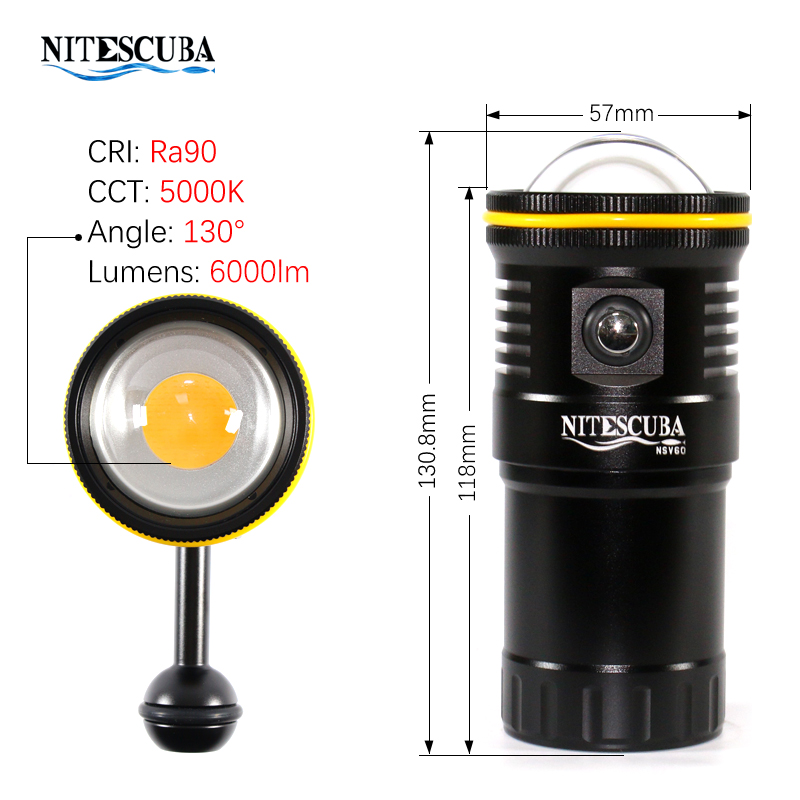 Nitescuba NSV60 LED Lampa do n – Strobe Light Studio recenzja i cena