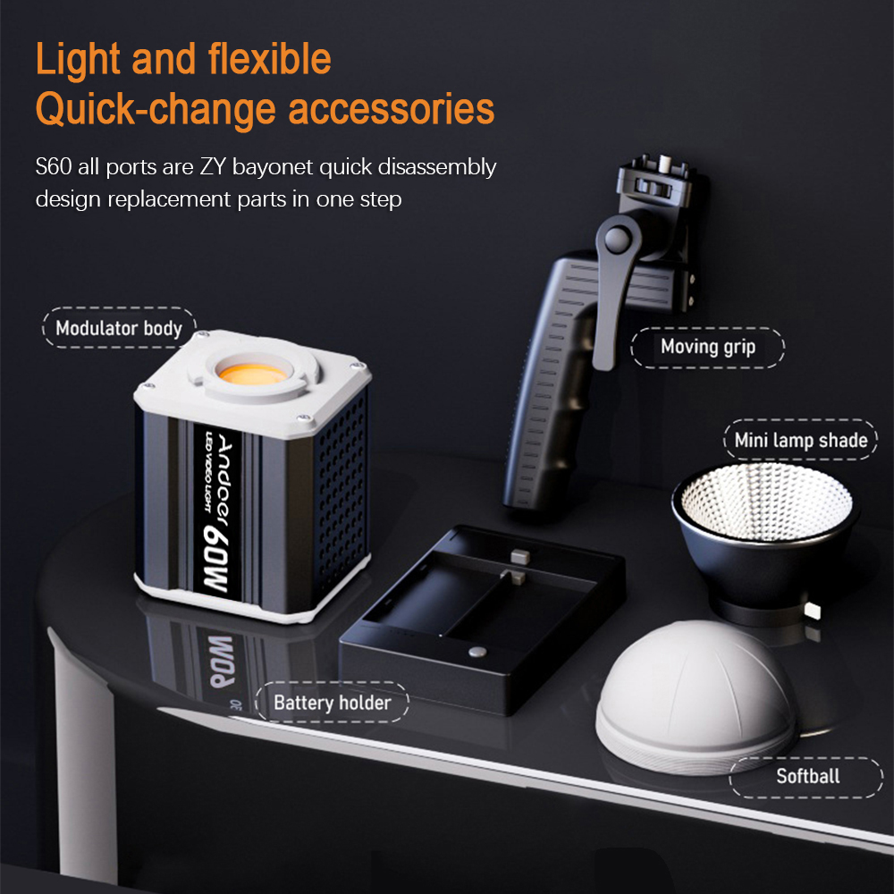 Andoer Trójkolorowa Lampa LED  – Strobe Light Studio recenzja i cena