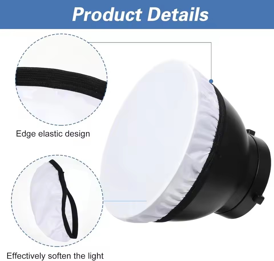 1/3/5/10 szt. 7-calowa tkanina – Strobe Light Studio recenzja i cena