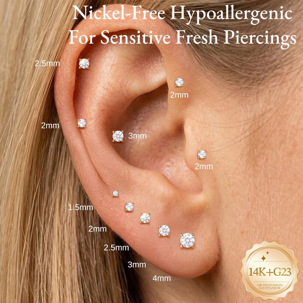 Kolczyki do piercingu helix DI – Photography Triangle recenzja i cena